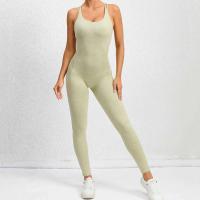 Monos de Yoga sin Mangas para Mujeres Conjunto de Entrenamiento Transpirable con Salto Trasero de Gimnasio - details 8