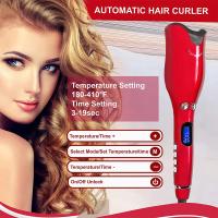 Rizador de pelo eléctrico en espiral en forma de rosa, herramientas de estilismo para rizador de pelo de cerámica con rotación automática Lcd multifunción profesional 360 - details 2