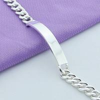 Andara-pulsera de plata de ley para hombre, brazalete lateral, regalos de joyería - details 4