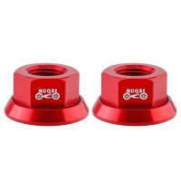 2 uds CNC 3/8 tuerca de cubo de bicicleta M10 tornillo de eje trasero de alta resistencia accesorios de bicicleta de aleación de aluminio anodizado MTB - details 8