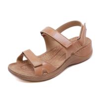 Sandalias de mujer de verano a la moda vintage, zapatos con tacones de cuña - details 3