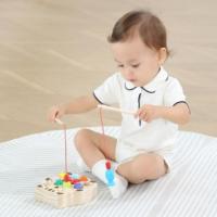 Juego de Pesca de Madera Montessori para Niños Pequeños Actividad de Coordinación Visual para Edificación Prescolar - details 1