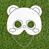 Búho creativo DIY máscara de relleno de Color juguete elefante astronauta máscara en blanco juguete mono pintado pintura Panda máscara niños - details 14