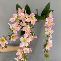 Jasmine artificiales verticales de 80cm, elegante y hermosa flor de jazmín de simulación, flor falsa de seda hecha a mano impresa en 3D - details 5