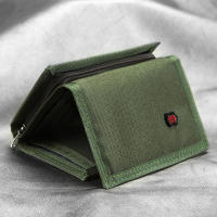 Cartera cuadrada corta para hombre, tarjetero con múltiples ranuras para monedas, tarjetas bancarias, identificación - details 0