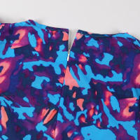 Vestido de Verano 2025 para Mujer Estampado Azul, Cuello en V, Ajuste Delgado, Envoltura de Cadera, Manga Corta - details 18
