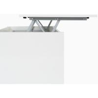 Mesa de Centro Elevable Mueble de Sala Blanco Brillante Medidas 102 cm (Ancho) x 43/52 cm (Alto) x 50 cm (Fondo) - details 7