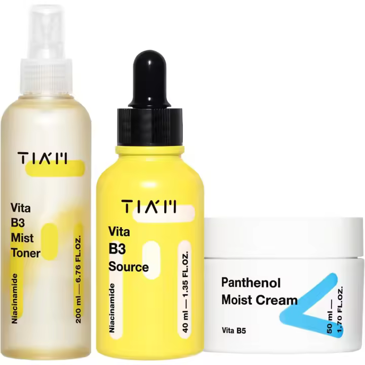 TIAM Daily Glow & Barrier Trio: tónico en spray, fuente de Vita B3, crema húmeda de pantenol, cuidado de la piel coreano - 1