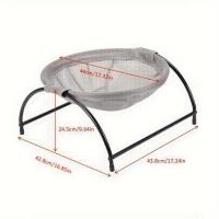 Hamaca de Gato de Acero Inoxidable Cama de Mascota Transpirable de Red - details 0