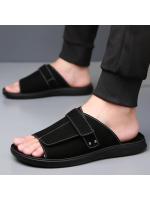 Verano nuevos hombres gladiadores todo partido de cuero de gamuza Casual zapatos transpirables sandalias de playa al aire libre zapatillas más el tamaño - details 10