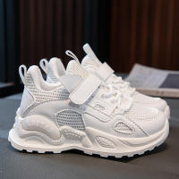 Compañero de clase niñas zapatos deportivos 2025 nueva primavera y otoño doble malla transpirable luz correr cuero superficie impermeable - details 6