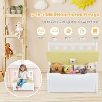 2 Sillas para Niños con Banco, Conjunto de Muebles con Banco de Almacenaje, Muebles Infantiles de 4 Piezas para Niños de 3 a 7 Años (Natural) - details 4