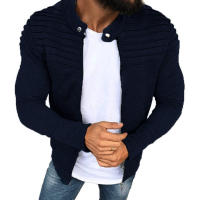 2025 Chaqueta arrugada de color sólido para hombres, camisetas deportivas al aire libre, ocio, - details 1