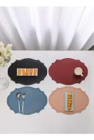 Mats de Villa de Cuero Personalizados Manteles de Mesa Retro Irregulares Aislantes de Calor - details 15