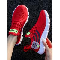 Zapatillas De Tenis Para Hombre 2024 Malla Transpirable Y Cómodas Zapatos Casuales De Exterior Con Cordones Antigüedad Primavera/Otoño - details 0