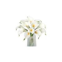 Ramo de Flores Artificiales de 20 Piezas Ideal para Boda, Novia, Ducha, Regalo de Benedición, Decoración del Hogar Flores de Imitación Blancas - details 0