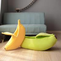 Cama de Mascota en Forma de Plátano Caliente Cesta Acogedora para Cachorros y Gatitos - details 4