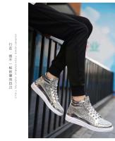 Zapatillas Retro de buena calidad para hombre, zapatos dorados de tendencia a la moda con cierre de cordones, forro de malla para temporada de otoño - details 24
