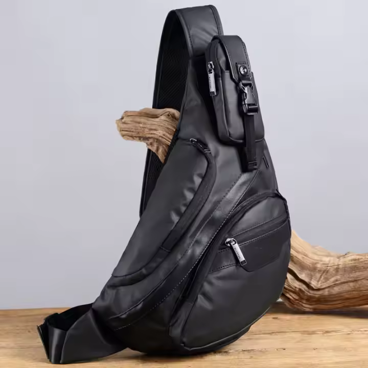 Mochila de Cruza para Hombres Impermeable de Nylon Ideal para Deportes y Viajes - 1