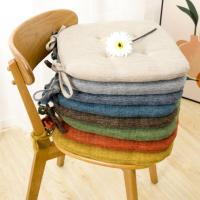 Cojín de algodón suave para el aula, almohadilla relajante para silla, Color sólido, ramio, para el hogar - details 1