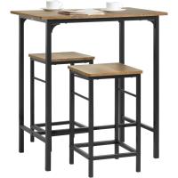 Juego de comedor de mesa alta de bar con 4 taburetes y 1 mesa gris OGT11-HG ES - details 26