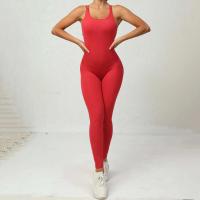 Monos de Yoga sin Mangas para Mujeres Conjunto de Entrenamiento Transpirable con Salto Trasero de Gimnasio - details 37