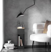Auxiliares para Salón Mesilla de Noche Estrecha para Dormitorio con 1 Cajón y 1 Compartimento Abierto Blanco y Madera 20 x 35 x 60 cm FBT111-WNx2 ES - details 69