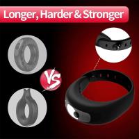 Vibrador de anillo con aplicación para hombres, masturbadores masculinos para retrasar la eyaculación, anillos para pene, tienda sexual erótica, juguetes para adultos, 18 parejas - details 6