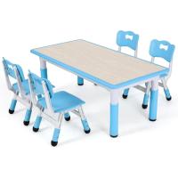 Mesa de Niños Ajustable en Altura Juego de Sillas de 4 Ideal para Jardín de Infantes y Habitación - details 52