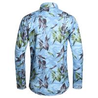 Camisa de negocios con imprimación numérica para hombres, camisas para manches longues, camisas para fumar, décontracté, fête, boîte de nuit, plage, printemps, mode automne - details 10
