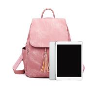 Mochila Escolar De Cuero PU Texturizado, 2 piezas, Con borde De Gran Capacidad Y Conjunto De Bolso De Mano, Bolsa De Viaje - details 4