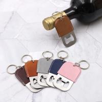 Llavero con abrebotellas de cuero, apertura de botella de vino, llavero antideslizante a la moda, ahorro de trabajo, dispositivo de cocina multifuncional, Bar - details 4