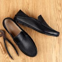 Zapatos Informales de Verano para Hombre Mocasines de Cuero con Transpirabilidad sin Cordones - details 7