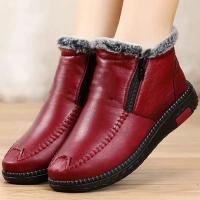 Botas de nieve cálidas para mujer, botas de suela gruesa para exteriores, cómodas y cálidas, regalo para Navidad, cumpleaños y Año Nuevo, Invierno - details 1