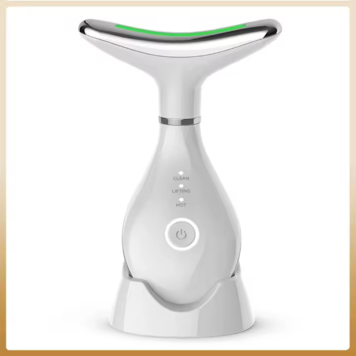 Nuevo Instrumento de Belleza para el Cuello Masajeador Reafirmante de Estiramiento Facial con Microcorriente Belleza en Casa - 1