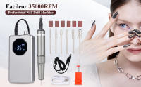 Taladro Eléctrico para Uñas Portátil Recargable, 35000RPM Ideal para Uñas Acrílicas, Manicura Pedicura Pulido - details 1