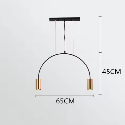 Lámpara Colgante Nórdica Moderna Lámpara de Techo Simple para Cena Candelabro para Bar y Counter - 1