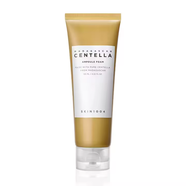 SKIN1004 Ampolla de centella de Madagascar 4.22 fl.oz, 125 ml, limpiador en espuma de bajo pH, surfactante de coco en polvo de soda natural y EWG - 1