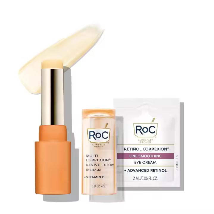 RoC Multi Correxion Revive + Glow 10% Suero de vitamina C activa para el rostro, tratamiento diario antienvejecimiento, arrugas y tono para el cuidado de la piel, - 1