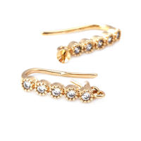 Latón color oro de 18 quilates, compatible con cuentas de medio agujero con ganchos de medio pasador para pendientes, joyería de alta calidad, accesorios para manualidades. - details 28