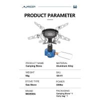 Estufa de Camping 3300W de Potencia Mini Quemador de Camping Portátil Senderismo Montar Equipo de Pesca - details 1