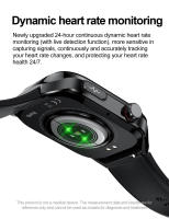 Relojes inteligentes de diagnóstico para hombres, pulsera con control del ritmo cardíaco y de la presión arterial, resistente al agua IP68, para IOS, ECG, AI, novedad de 2025 - details 13