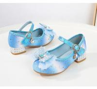 Zapatos de cuero con purpurina para niños, zapatos de princesa arcoíris para niñas, fiesta de boda, lentejuelas, lazo, tacones altos, zapatos individuales - details 8