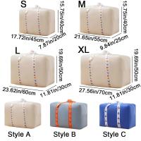 Bolsas de almacenamiento de edredón de ropa de tela Oxford, impermeables, a prueba de humedad, paquete de ropa, bolsa plegable a prueba de polvo - details 0