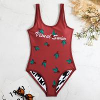 Nuevo traje de baño Vintage estampado de doble cara para mujer, traje de baño Sexy de una pieza, ropa de playa, traje de baño para mujer - details 14