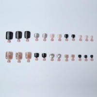Uñas postizas negras, Gel, pieza de salto, decoración artística de uñas para el hogar, belleza DIY - details 1