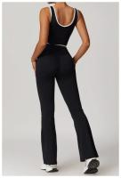 Conjunto de Yoga de 2 Piezas Trajes de Entrenamiento de Poliéster para Fitness - details 23