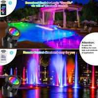 2/3/8/10 luces LED impermeables IP68 fuente subacuática estanque foco de paisaje para jardín aplicación remota Control - details 15