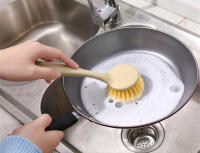 Dispensador de jabón con mango largo, cepillo automático para lavar platos y fregadero de cocina - details 4