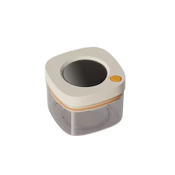 Caja de contenedor con sellado al vacío de 380/1100/1800ml, latas de granos de plástico para mantenimiento fresco, tarro sellado de calidad alimentaria tipo prensa, caja de almacenamiento de alimentos - 1